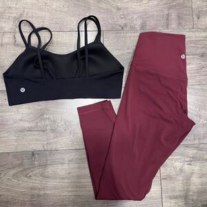 lululemon align leggings like a cloud bra size 6